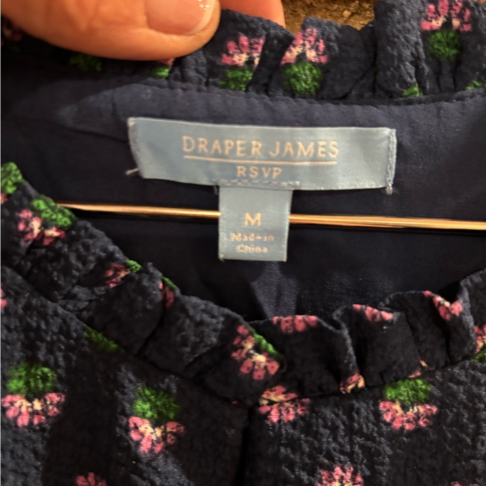 Draper James Navy Floral Dress - Picture 3 of 5